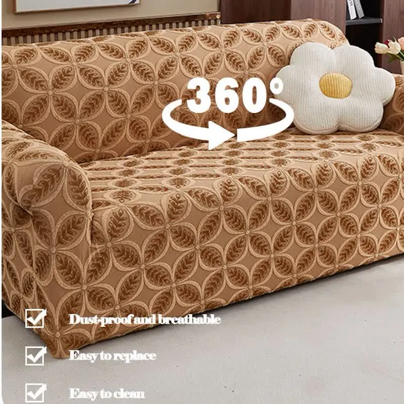 Hochelastischer 3D-Jacquard-Sofaüberzug