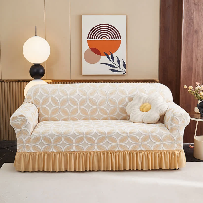 Hochelastischer 3D-Jacquard-Sofaüberzug