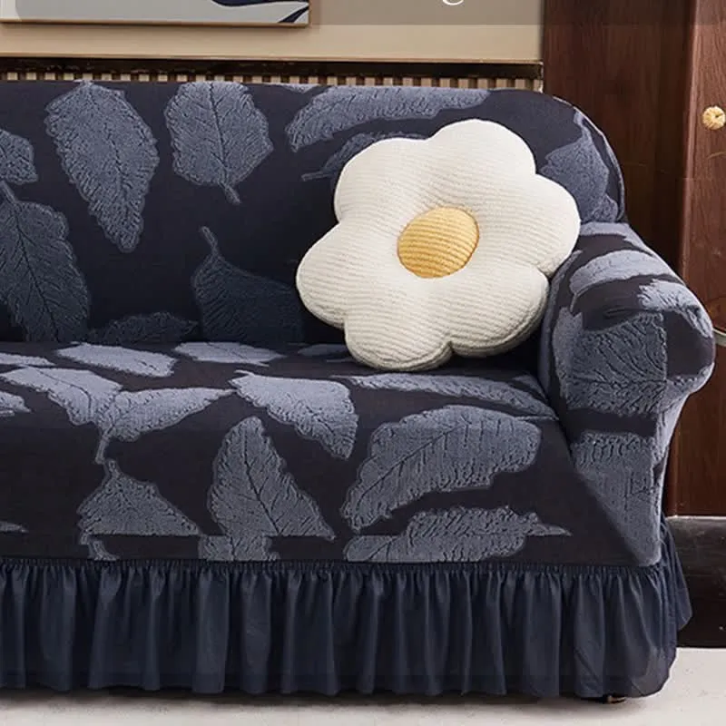 Jacquard-Blattmuster, elastischer Rundum-Überzug