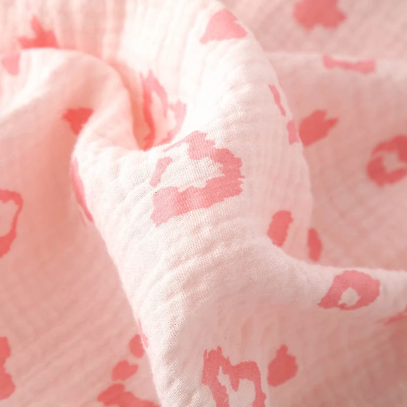 Pyjama-Set aus Baumwolle mit Herz-Leopardenmuster