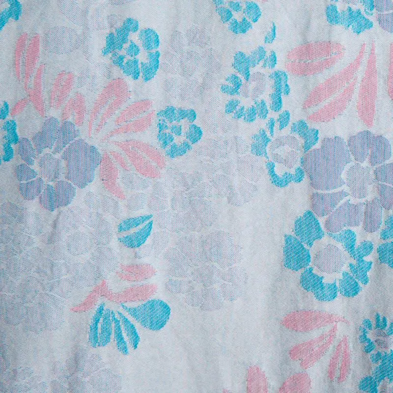 Charmante Kimono-Robe aus Baumwollgaze mit Blumenmuster