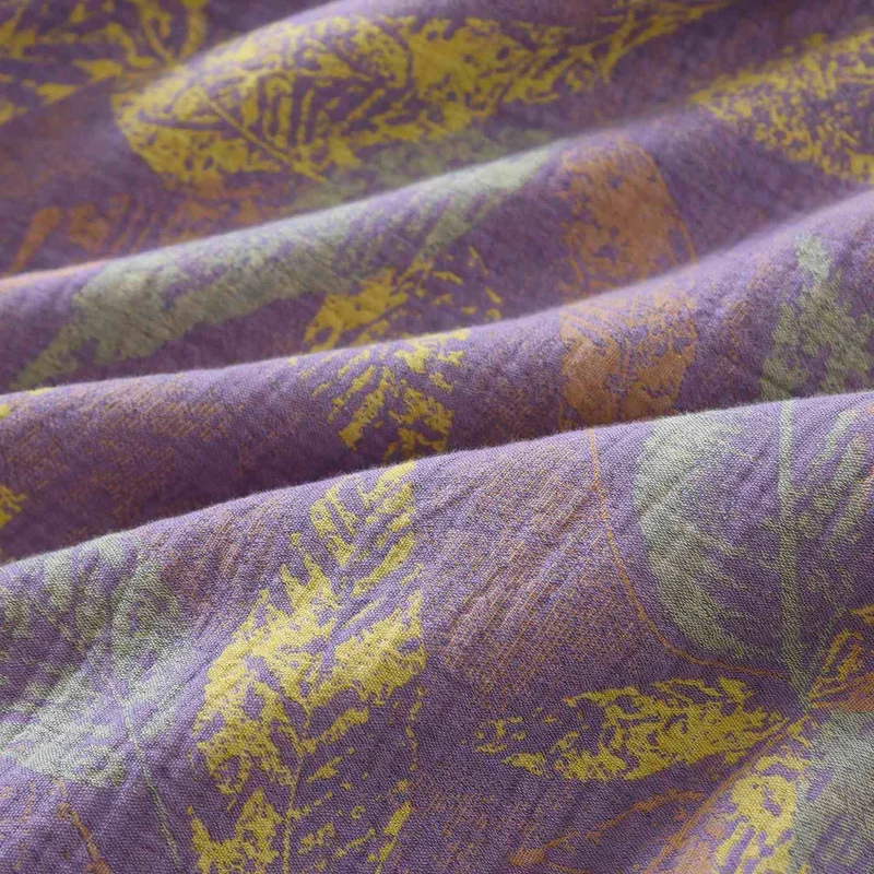 Pyjama-Set im orientalischen Stil mit Blattmotiven aus reiner Baumwolle