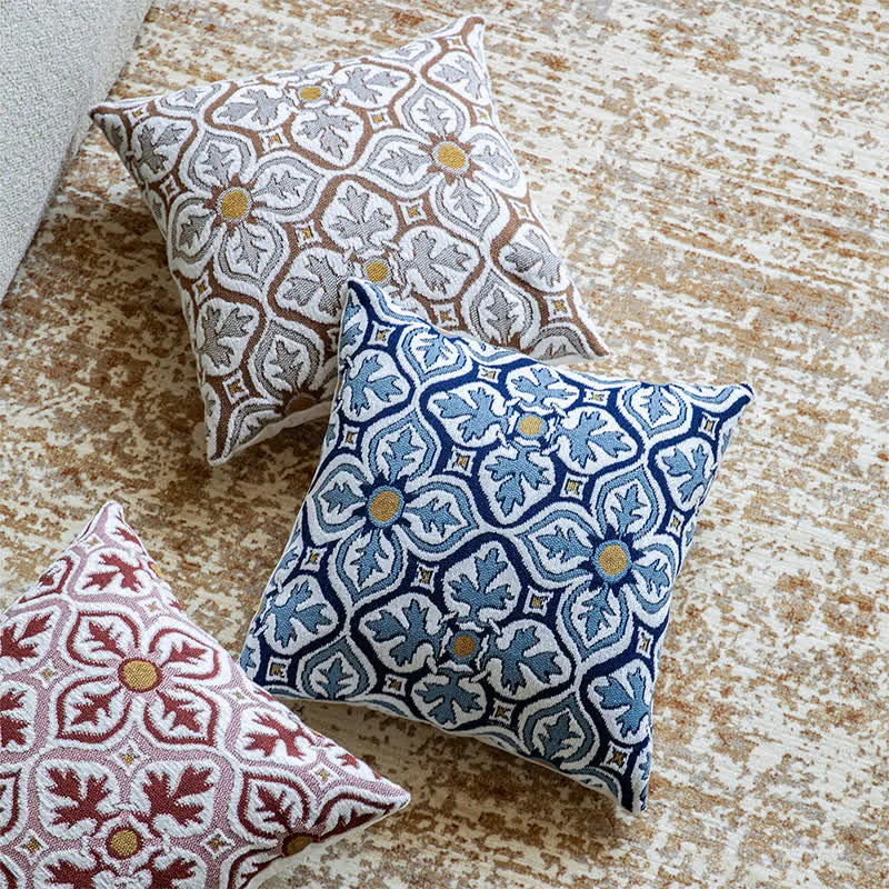 Kissenbezug aus Chenille im Vintage-Stil