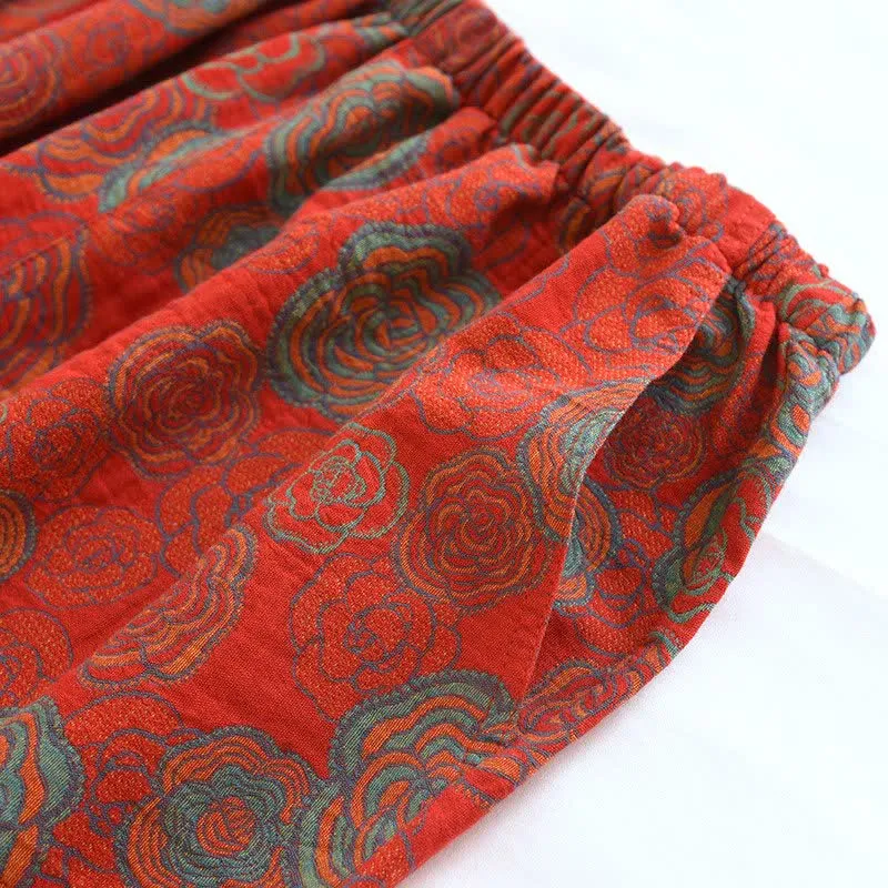 Camellia Loungewear-Set aus reiner Baumwolle