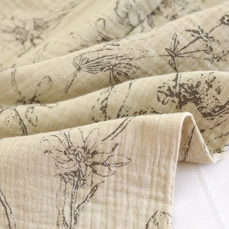 Elegantes Loungewear-Set aus Baumwolle mit Vintage-Blumenmuster