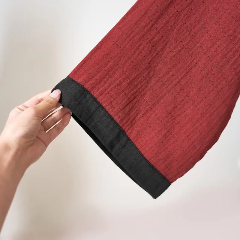 Ownkoti – Minimalistischer Kimono-Bademantel aus fester Baumwollgaze