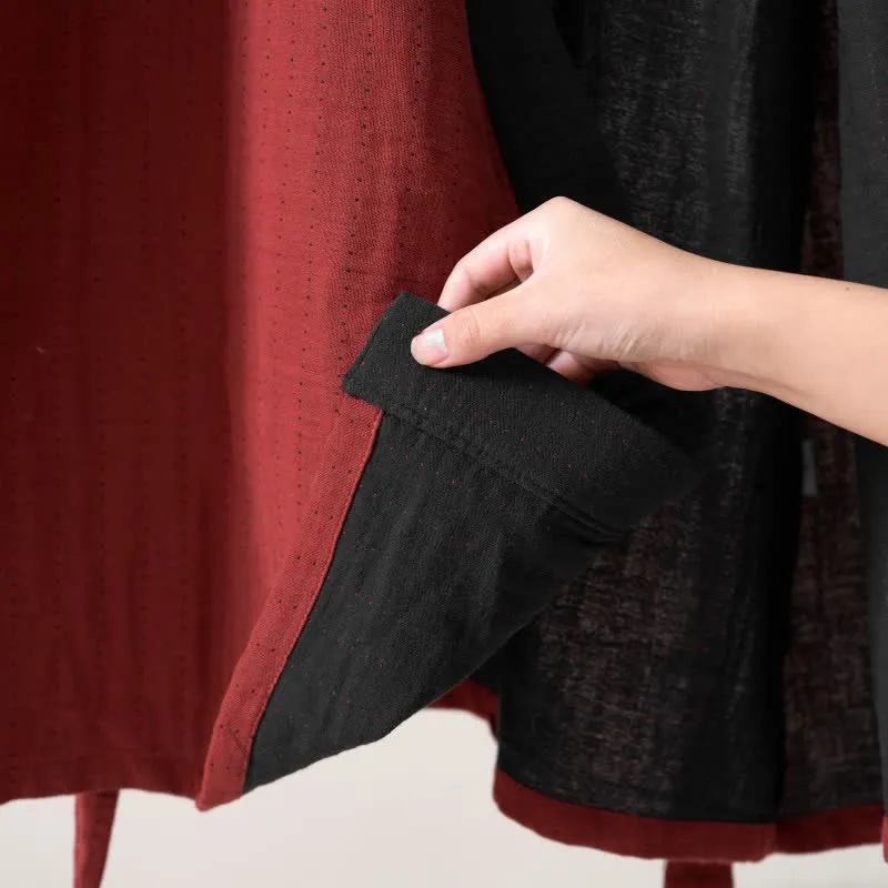 Ownkoti – Minimalistischer Kimono-Bademantel aus fester Baumwollgaze