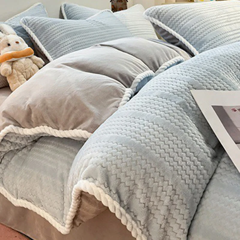 Luxuriöses Fleece-Winterbettwäscheset (4-teilig)