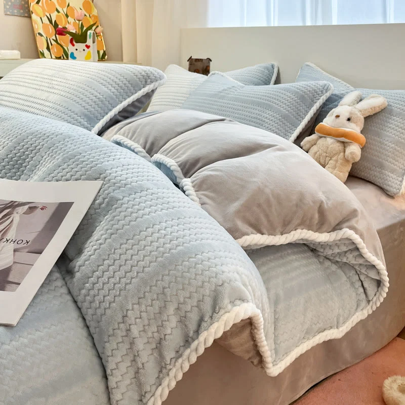 Luxuriöses Fleece-Winterbettwäscheset (4-teilig)