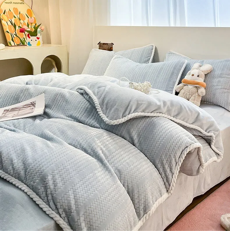 Luxuriöses Fleece-Winterbettwäscheset (4-teilig)