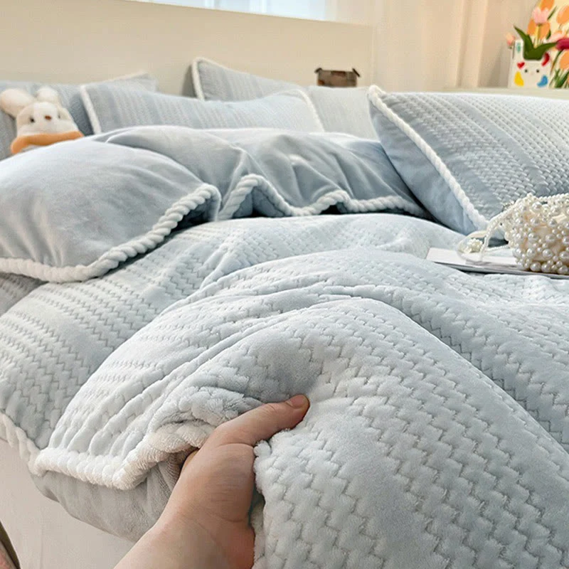 Luxuriöses Fleece-Winterbettwäscheset (4-teilig)