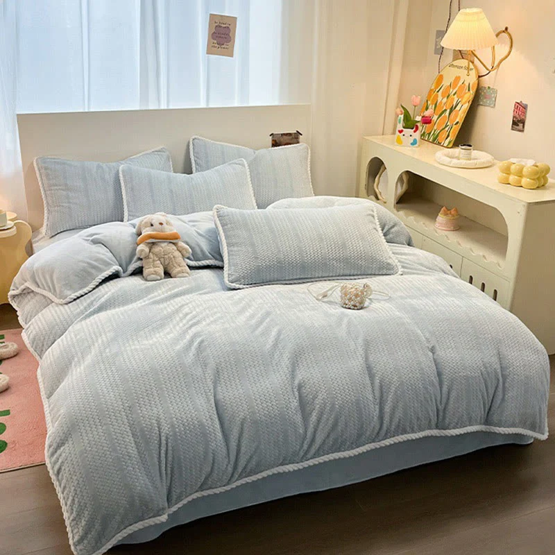 Luxuriöses Fleece-Winterbettwäscheset (4-teilig)