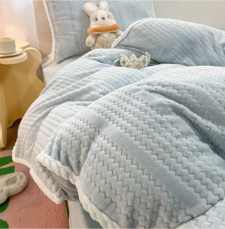 Luxuriöses Fleece-Winterbettwäscheset (4-teilig)
