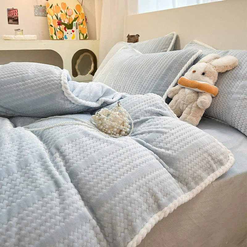 Luxuriöses Fleece-Winterbettwäscheset (4-teilig)