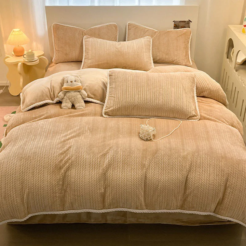 Luxuriöses Fleece-Winterbettwäscheset (4-teilig)