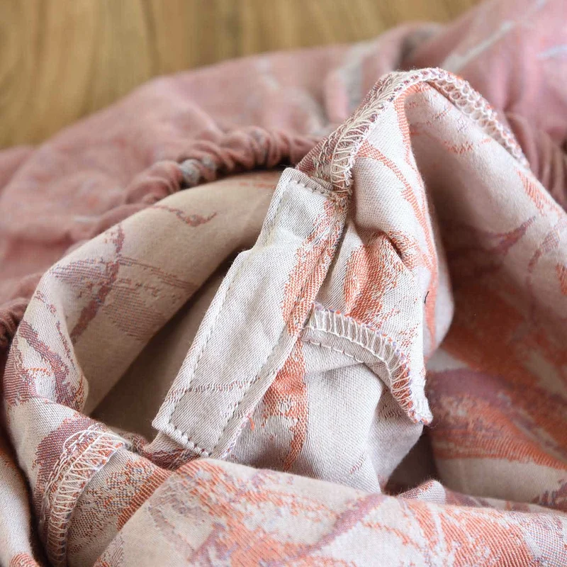 Baumwoll-Pyjama-Set im Bambusblatt-Design
