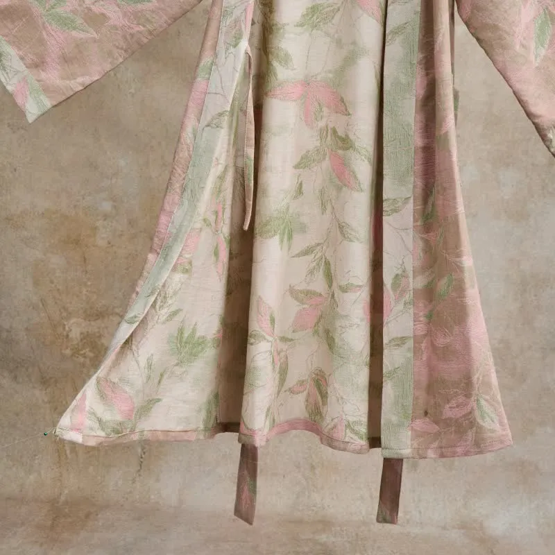 Kimono-Bademantel aus Naturbaumwollgaze