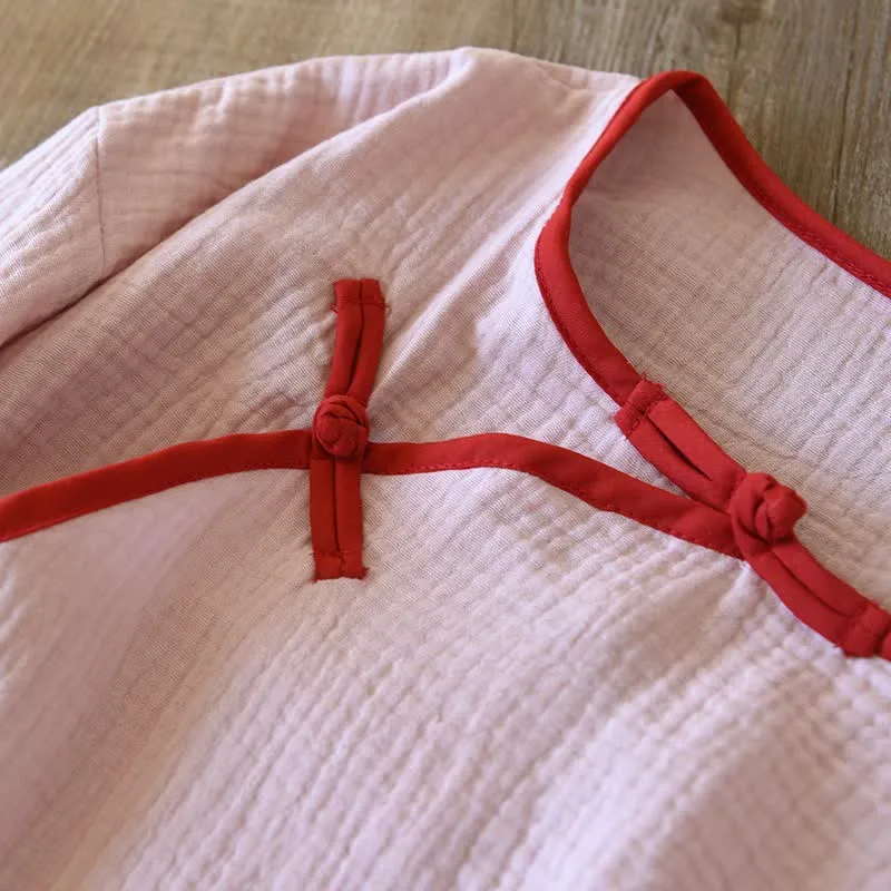 Loungewear im orientalischen Stil aus Baumwollgaze, Kimono
