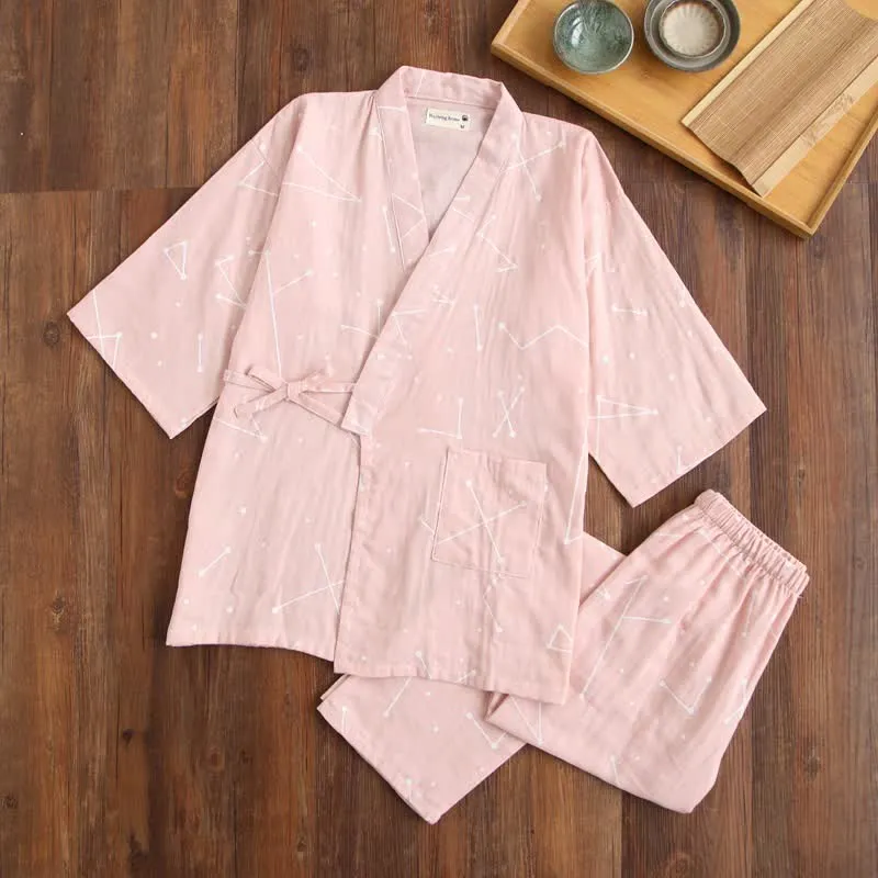 Partner-Kimono-Loungewear aus Baumwolle
