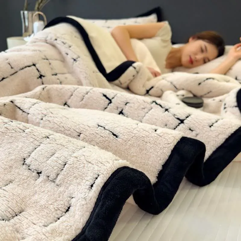 Ownkoti Schlichte, moderne Plüschdecke