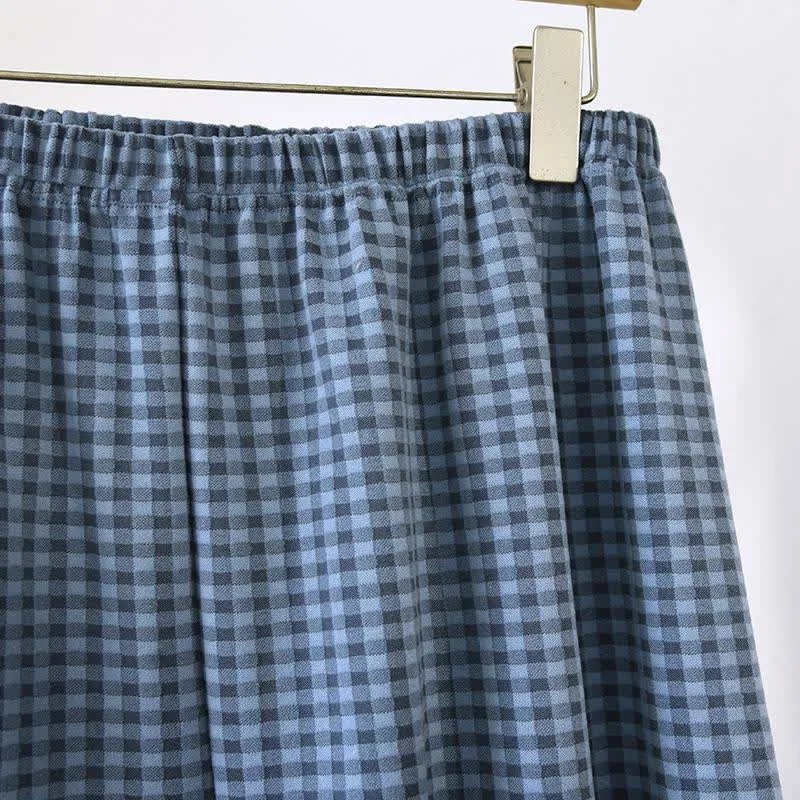 Klassisches kariertes Unisex-Loungewear-Set