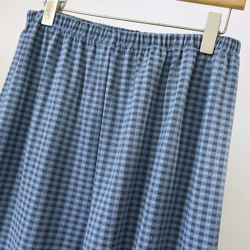 Klassisches kariertes Unisex-Loungewear-Set