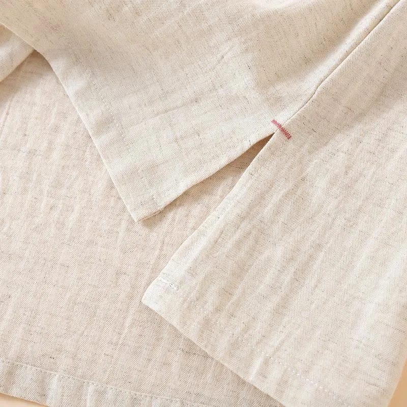 Loungewear-Set im orientalischen Stil mit Knöpfen