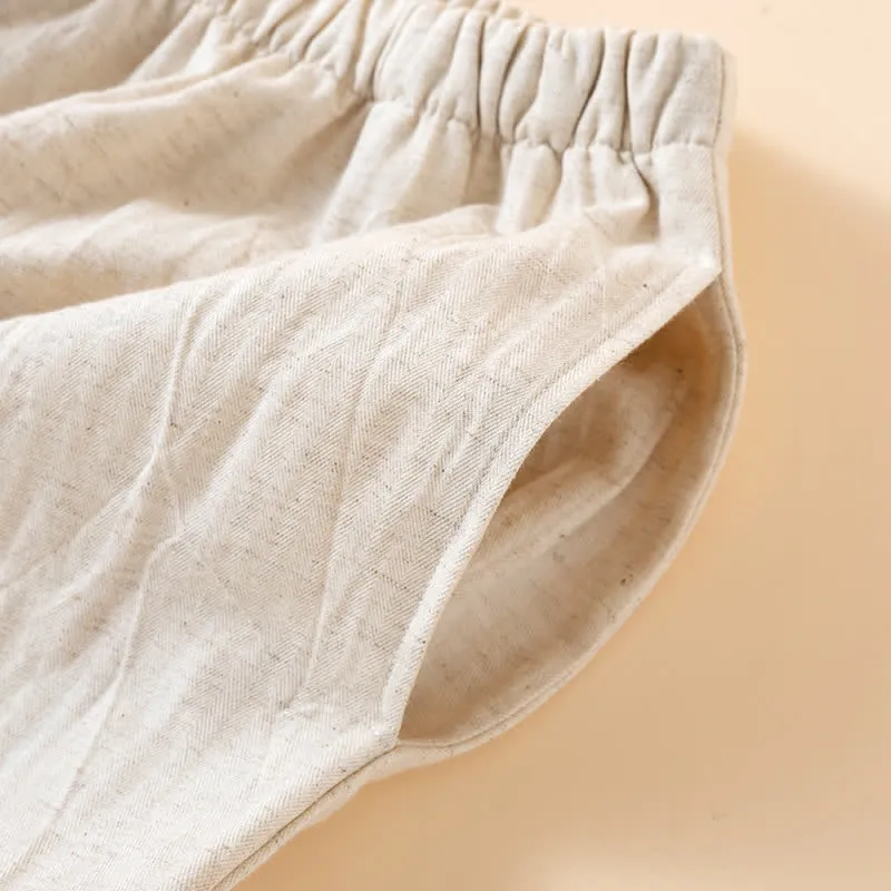 Loungewear-Set im orientalischen Stil mit Knöpfen