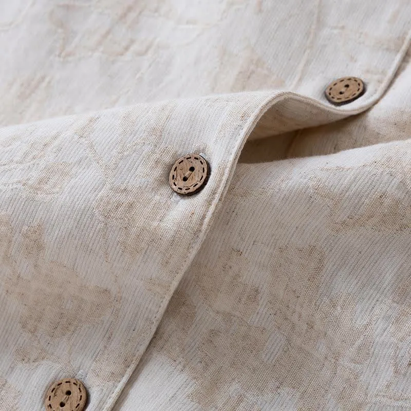 Passendes minimalistisches Loungewear-Set aus Baumwollleinen
