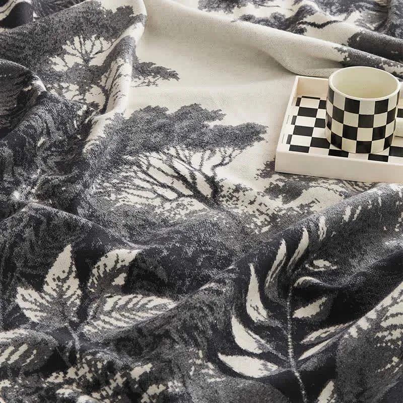 Jacquard-Retro-Multifunktionsdecke