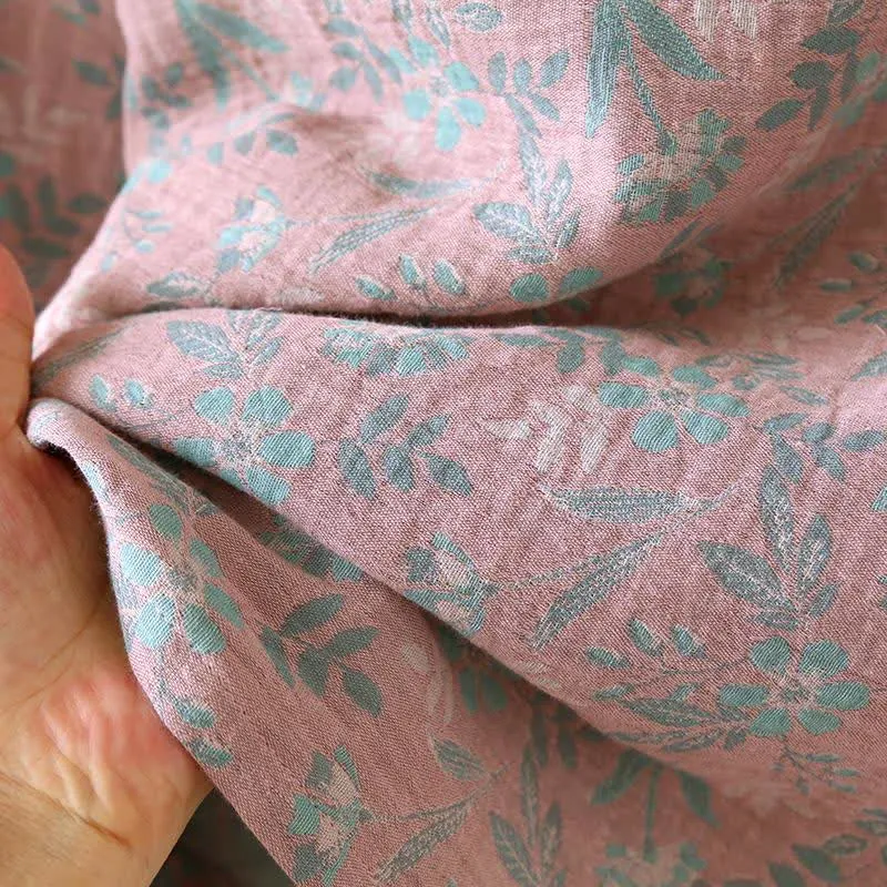 Pyjama aus Baumwollgaze-Jacquard mit orientalischem Blumenmuster