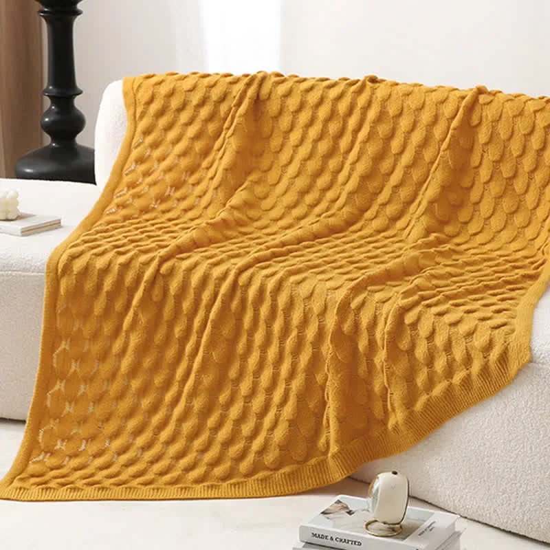Ownkoti Strickdecke mit fester Struktur