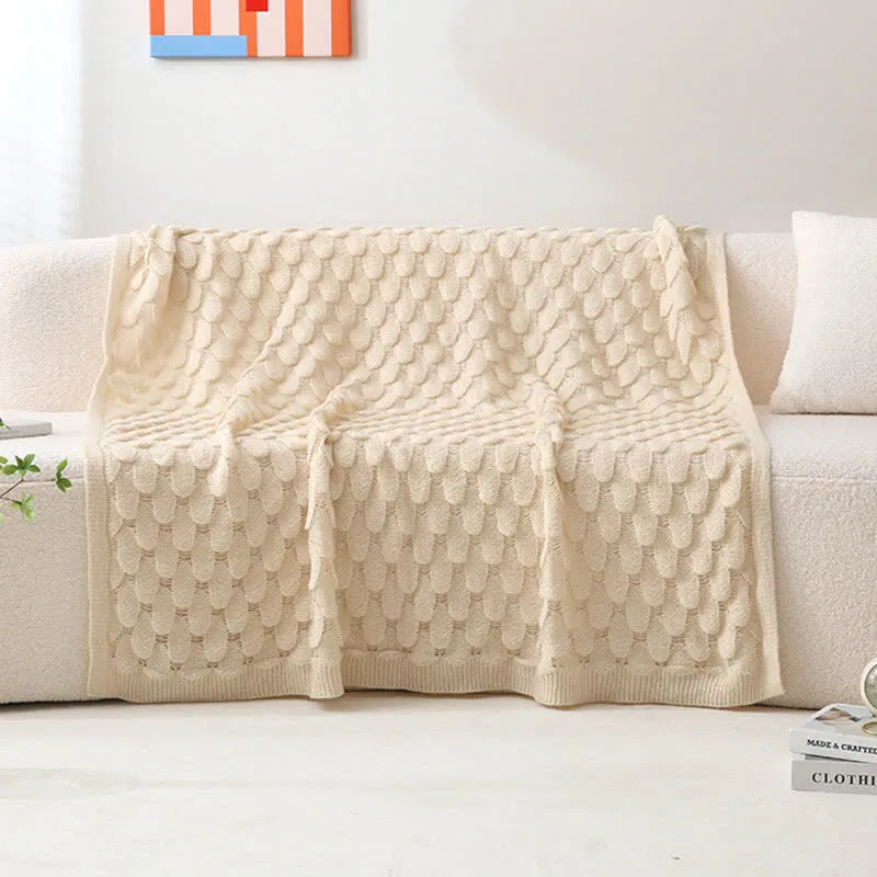 Ownkoti Strickdecke mit fester Struktur