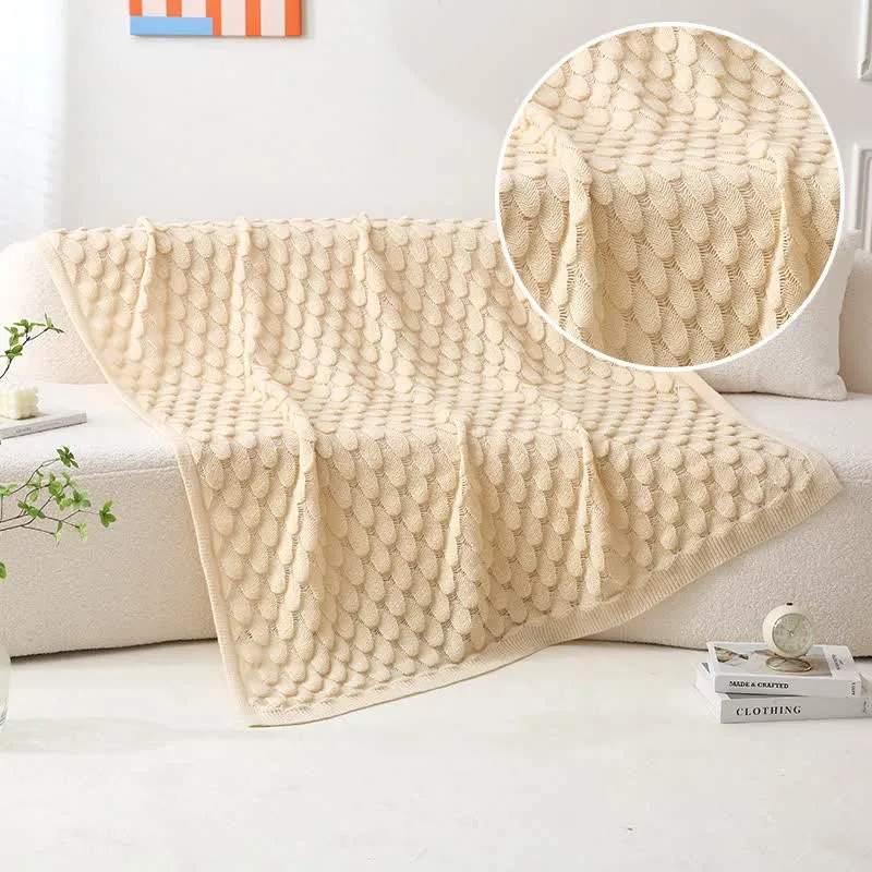 Ownkoti Strickdecke mit fester Struktur