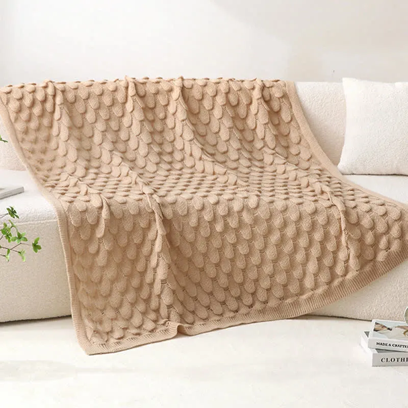 Ownkoti Strickdecke mit fester Struktur