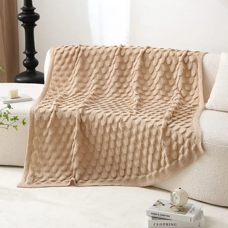 Ownkoti Strickdecke mit fester Struktur