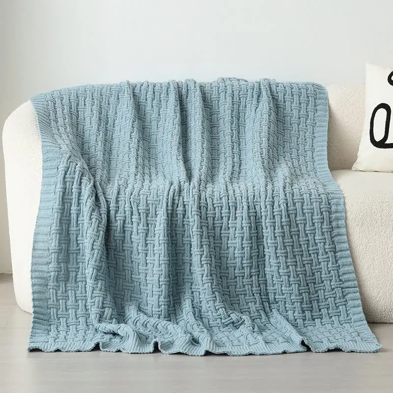 Ownkoti Solid Knot Strukturierte Strickdecke