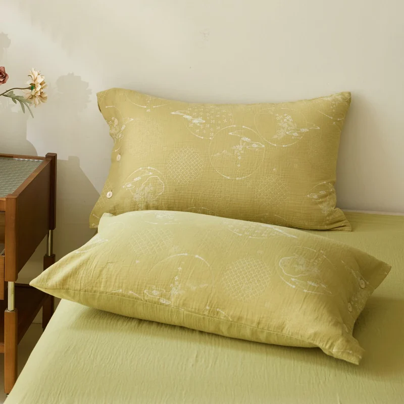 Vintage Jacquard Baumwollgaze Bettlaken Tagesdecke
