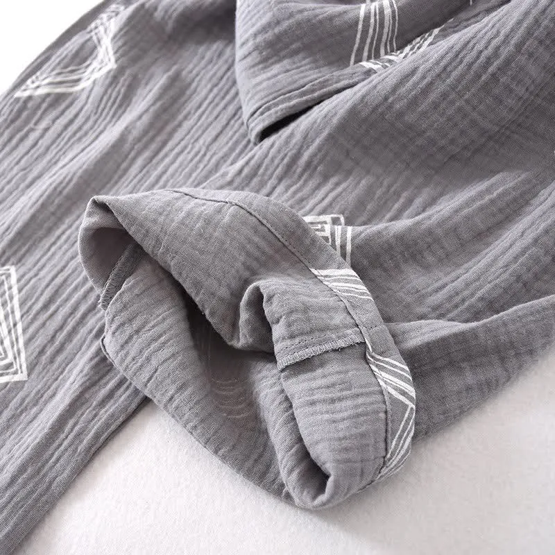 Ownkoti Unisex Diamond Baumwollkimono Loungewear Set