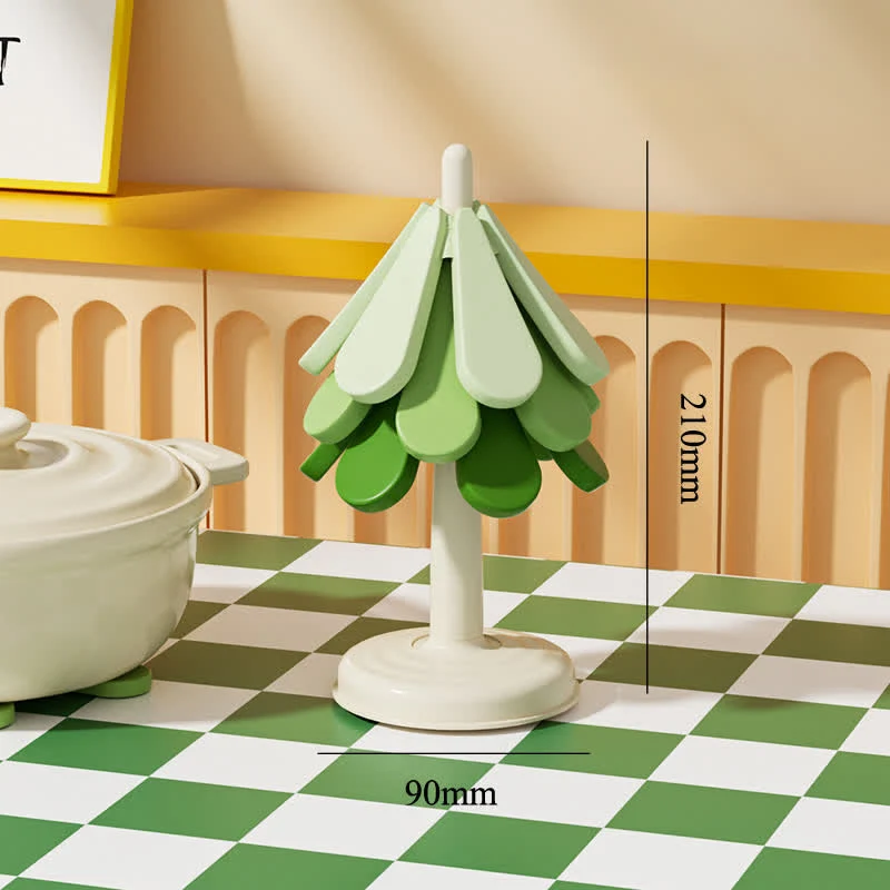 Wärmeisolierendes Tischset aus Silikon mit Farbverlauf