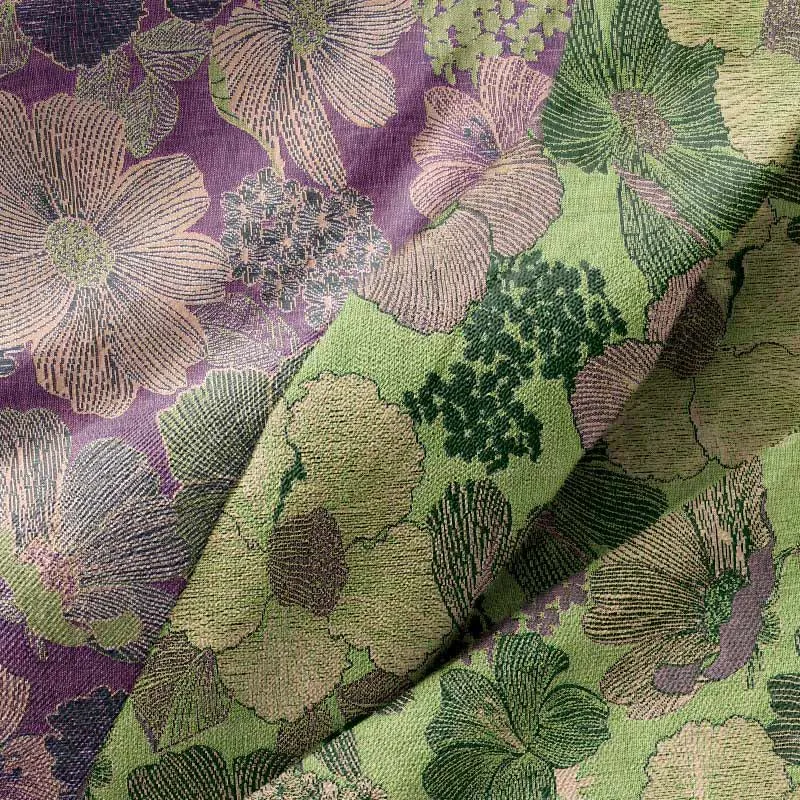 Kimono-Bademantel aus Baumwollgaze in Pfirsichblüte