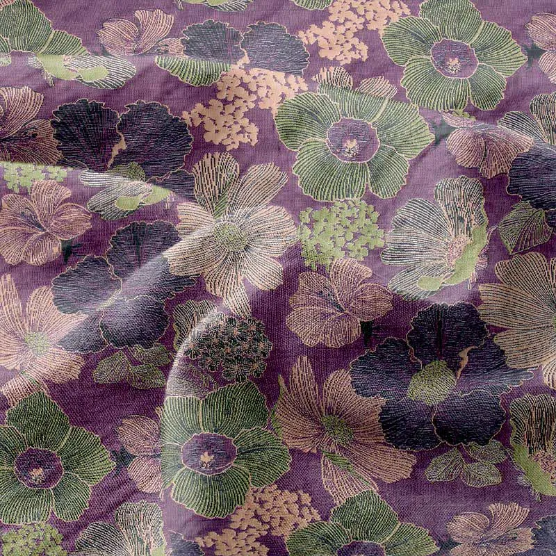 Tagesdecke aus Baumwollgaze-Jacquard mit Pfirsichblütenmuster