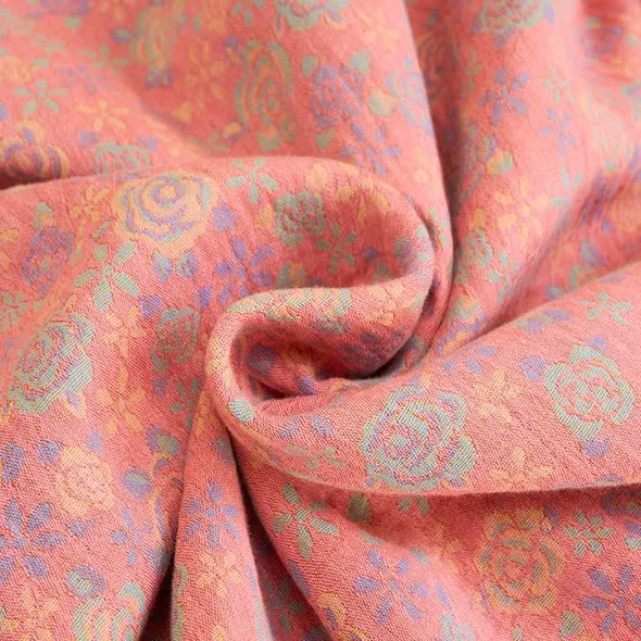 Ownkoti Plus Size Rosenfarbenes Nachthemd aus Baumwollgaze