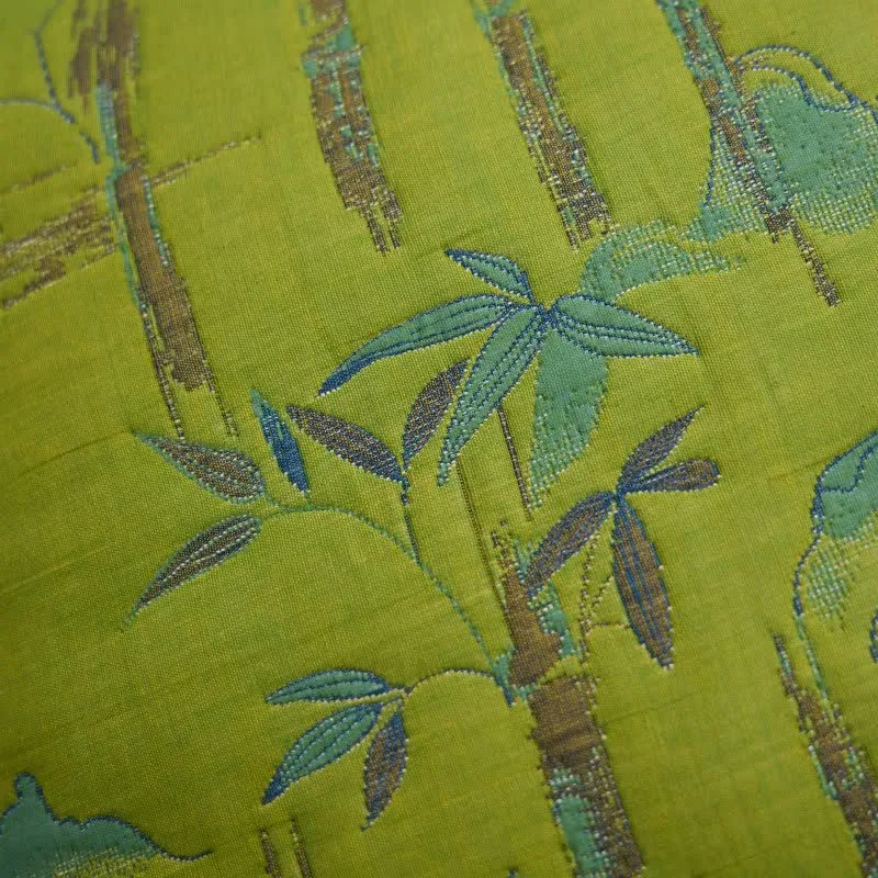 Quadratische Kissenbezüge aus Bambus-Baumwoll-Gaze-Jacquard (2 Stück)