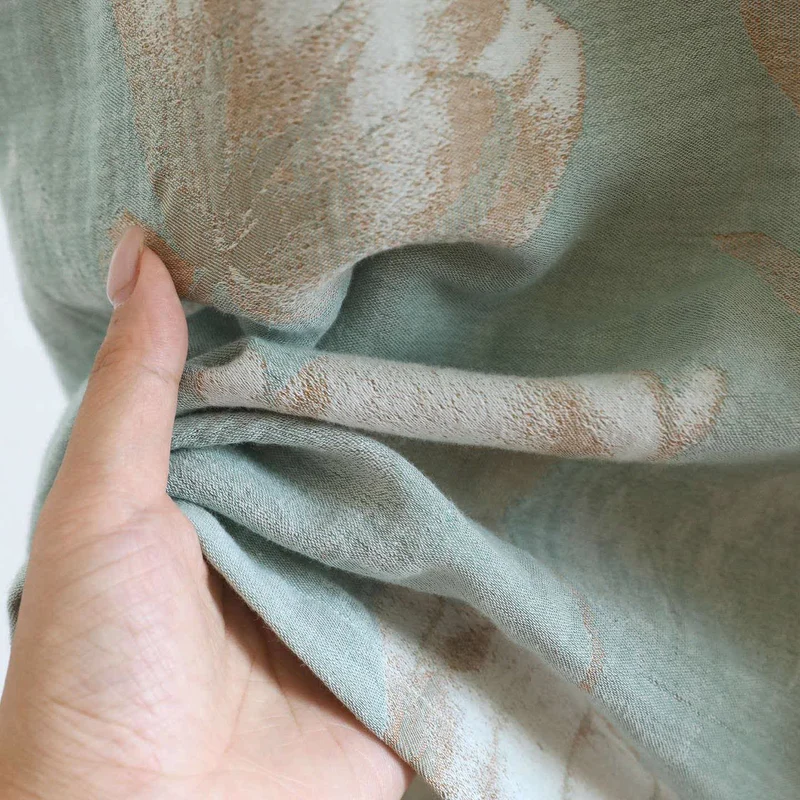 Tulip Nachthemd aus natürlichem Baumwollgaze-Jacquard