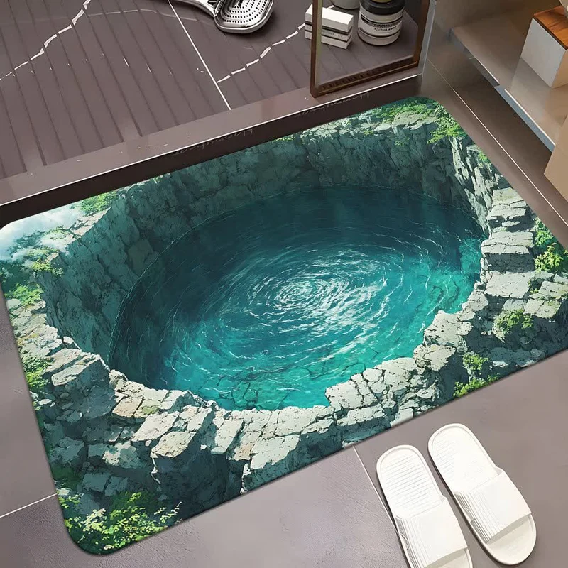 Höhlenlandschaft-3D-Effekt-Teppich