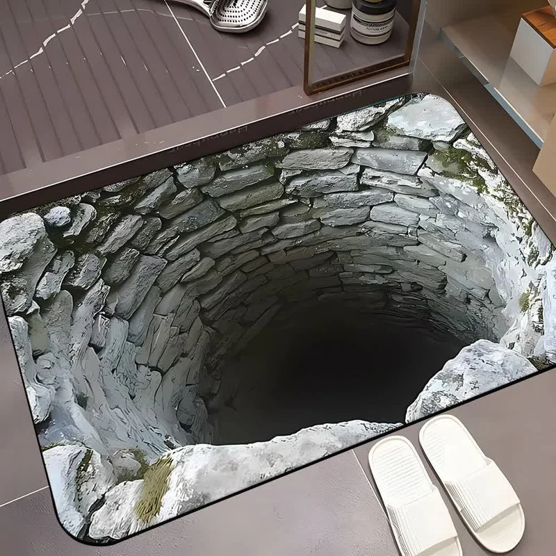 Höhlenlandschaft-3D-Effekt-Teppich