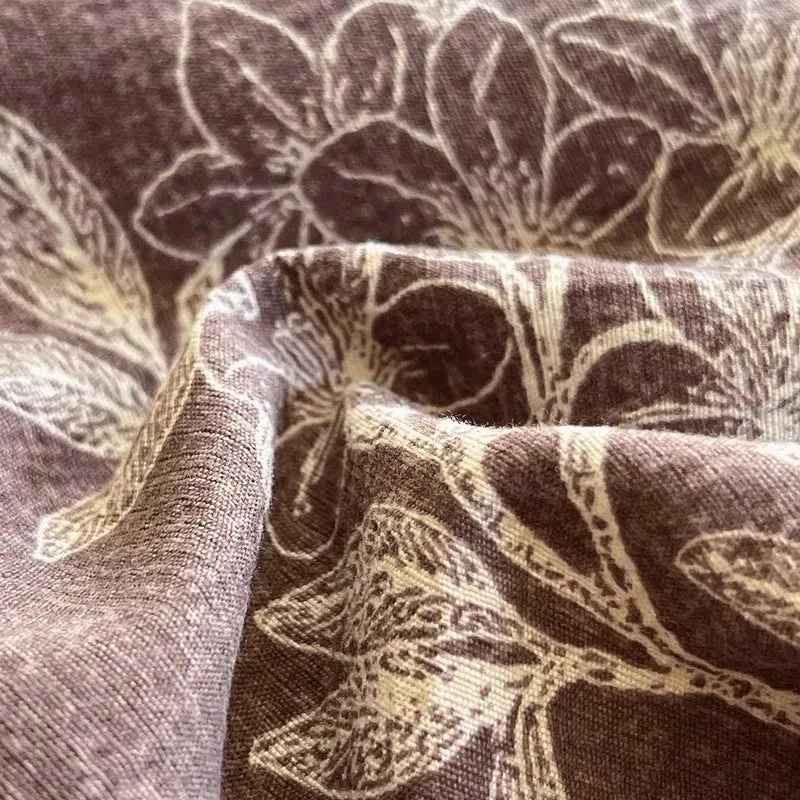 Ownkoti Vintage Elegante Bettwäschegarnitur mit Blumenmuster (4-teilig)