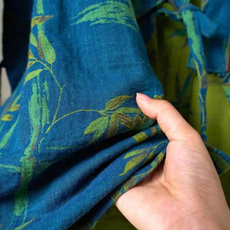 Loungewear-Set aus Kimono aus Bambus-Baumwollgaze
