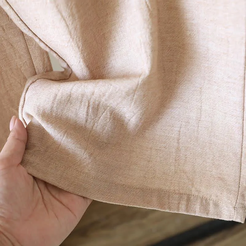 Passende Loungehose aus Baumwollleinen für Paare